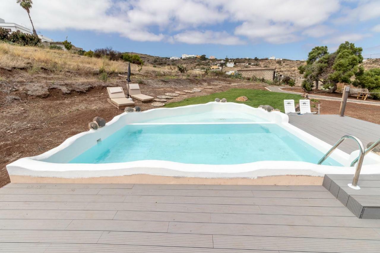 Flatguest Charming House + Pool + Terrace + Views Villa Santa Maria de Guia de Gran Canaria Bagian luar foto